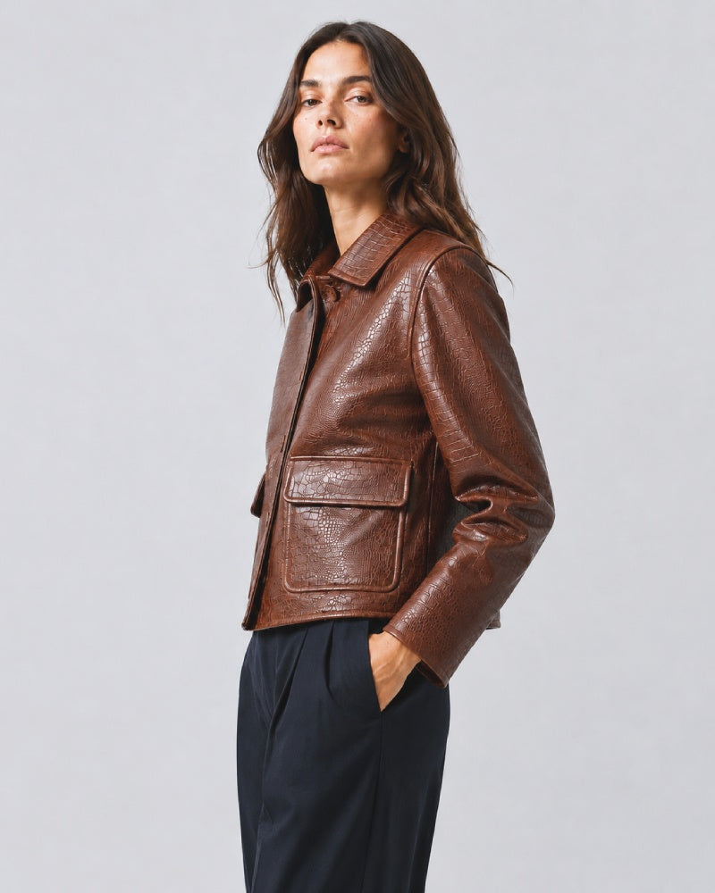 Women_Nilo_Croc_Embossed_Brown_Leather_Jacket