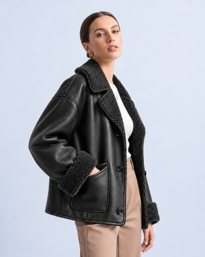 Women's Oversized Double Faced Jacket