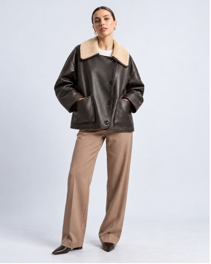 Women_sBlackShearlingBrownCoffeLeatherLimitedEditionOversizedDoubleFacedAviatorBomberJacket