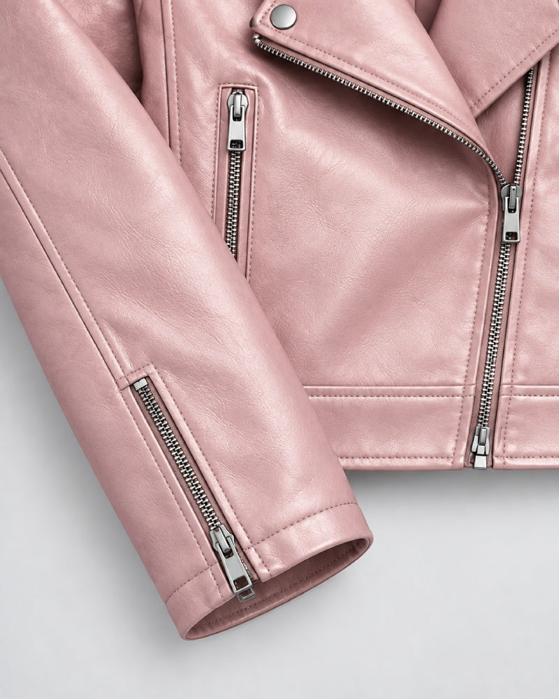 Women_sBlushPinkCroppedFauxLeatherBikerJacketwithLapelCollar_SilverZipDetails_amp_Moto-InspiredStyling