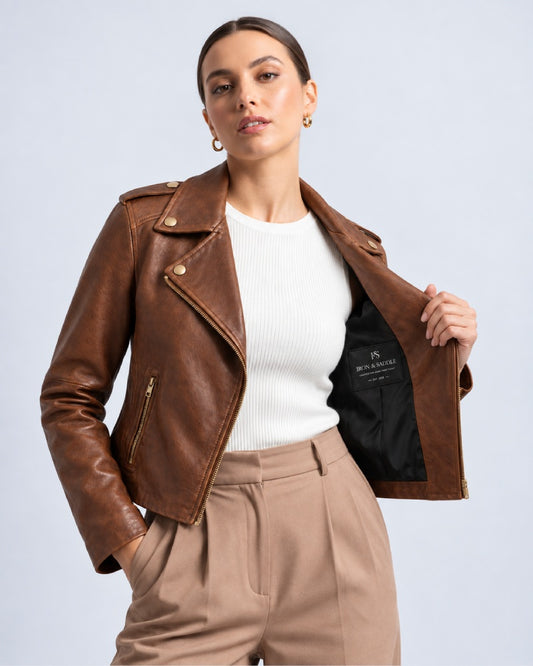 Women_sBodyFitChocolateBrownLeatherJacket