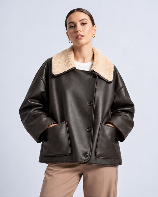 Women_sBrownShearlingLeatherLimitedEditionOversizedDoubleFacedAviatorJacket