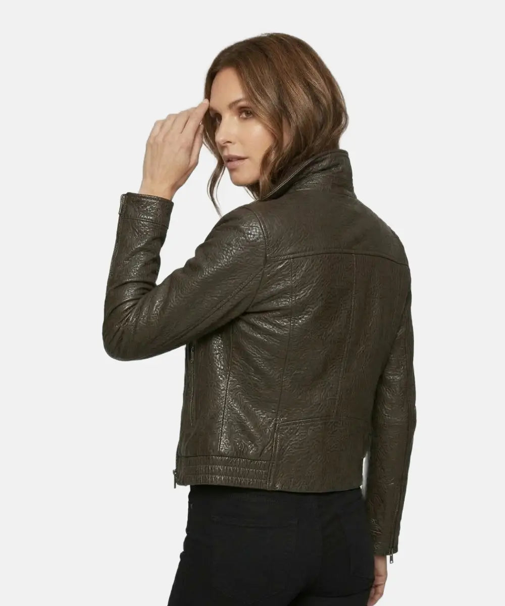 Women_sDarkBrownHighCollarLeatherJacket_Stand-UpCollarClassicStyle
