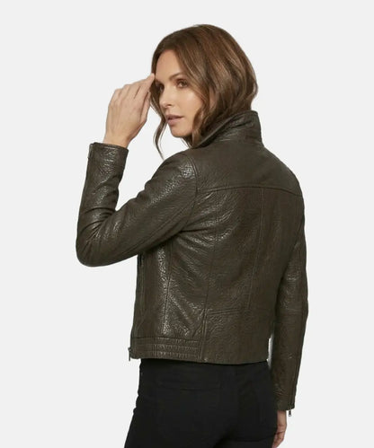 Women_sDarkBrownHighCollarLeatherJacket_Stand-UpCollarClassicStyle