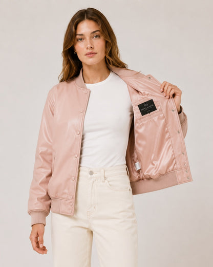 Women_sMinimalistBlushLeatherBomberVarsity-StyleJacket