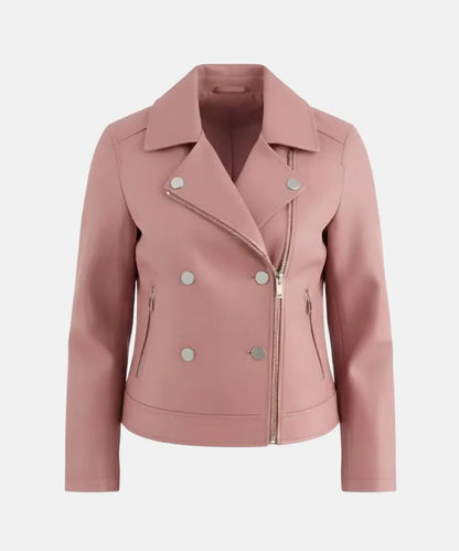Women_sPinkLeatherBikerJacket