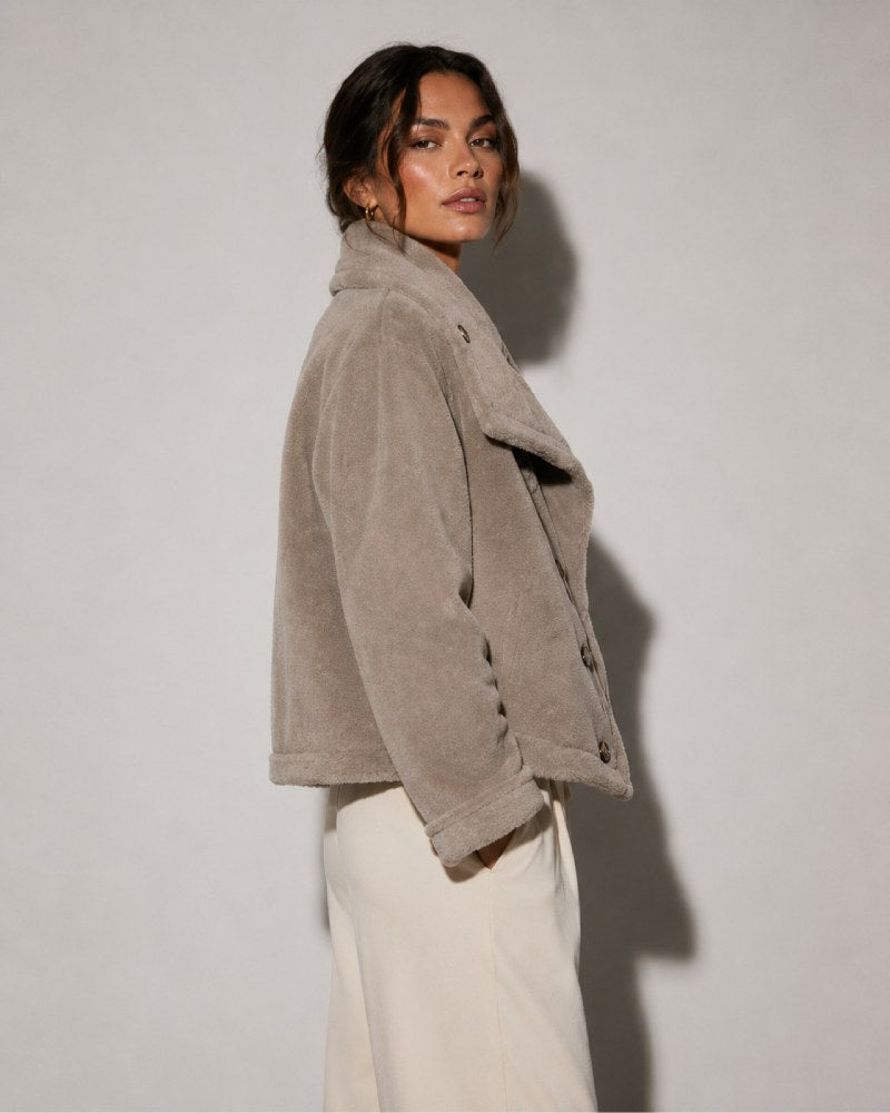 Women_sPremiumTaupeDouble-FacedHighNeckReversibleFauxShearlingJacket