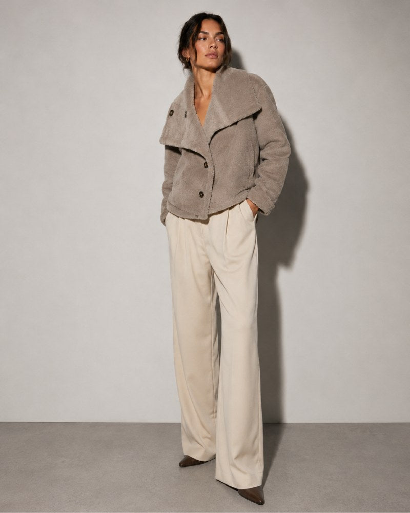 Women_sPremiummashroomtaupeDouble-FacedHighNeckReversibleFauxShearlingJacket