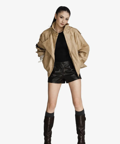 Women_sZaraFW2526OversizedFauxLeatherJacketHighCollarStyle