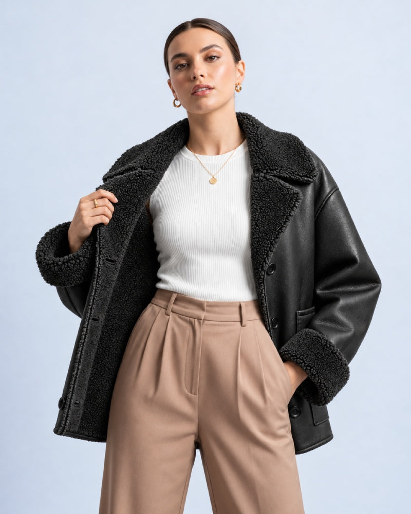 Women's Oversized Double Faced Jacket