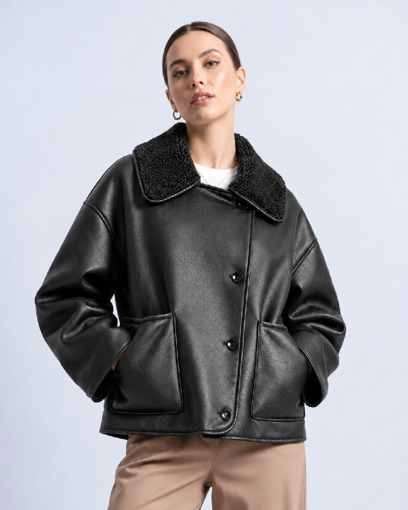 Women's Oversized Double Faced Jacket