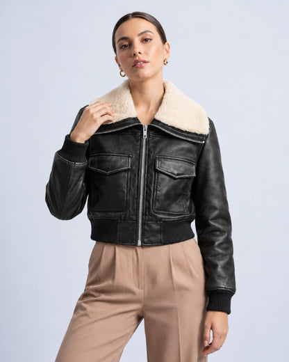 Women_s_Double-Faced_Sherpa_Lined_Shearling_Black_Leather_Cropped_Jacket