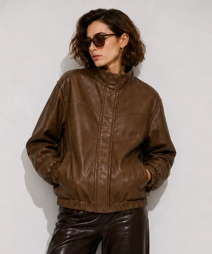 Womens_Brown_Oversized_Faux_Leather_Jacket