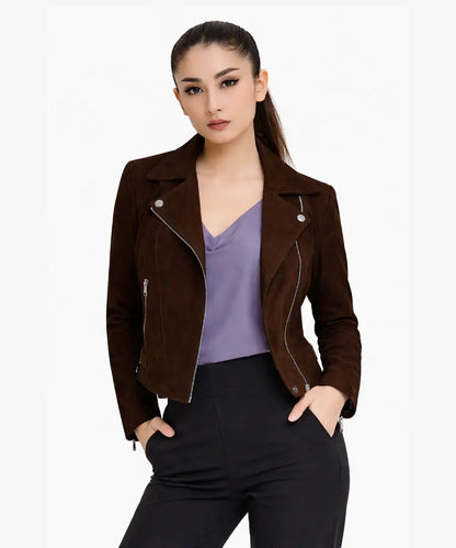 Womens_Suede_Leather_Dark_Brown_Biker_Jacket