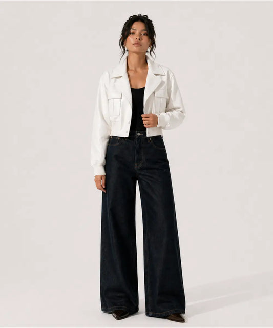 myerBoucleWhiteCroppedJacket